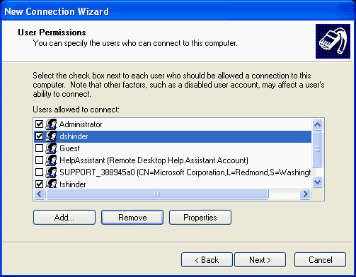 Image showcasing Configure Windows XP Professional to be a VPN server